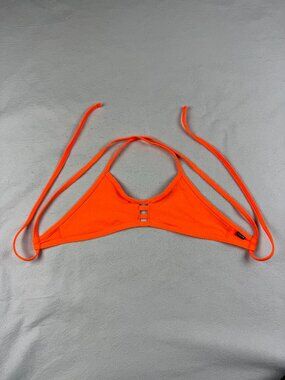 Jolyn Tomcat Neon Orange Bikini Top Size S
